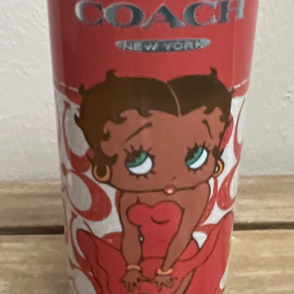 Betty with red dress tumbler